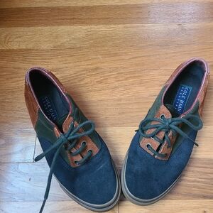Cole Haan Women's Suede Oxfords in Blue, Brown, & Green 6 1/2